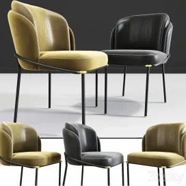 Minotti Fil Noir Dining Chair